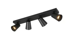 Trio Lighting spottivalaisin Sharp 4-os GU10 mattamusta/kult