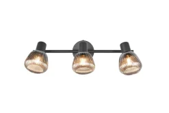 Trio Lighting spottivalaisin Tarifa 3-os E14 mattamusta/krom