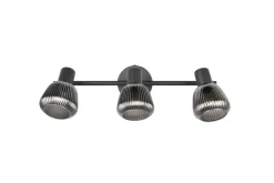 Trio Lighting spottivalaisin Tarifa 3-os E14 mattamusta/krom