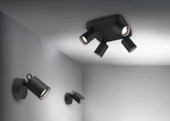 Trio Lighting spottivalaisin Pago 1-os GU10 mattamusta