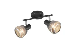 Trio Lighting spottivalaisin Tarifa 2-os E14 mattamusta/krom