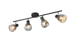 Trio Lighting spottivalaisin Tarifa 4-os E14 mattamusta/krom