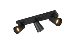 Trio Lighting spottivalaisin Sharp 3-os GU10 mattamusta/kult