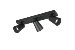 Trio Lighting spottivalaisin Sharp 3-os GU10 mattamusta/kult