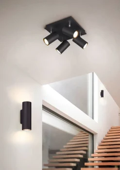 Trio Lighting spottivalaisin Marley 4-os GU10 mattamusta