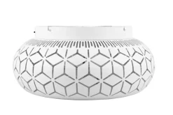 Trio Lighting tuuletinkattovalaisin Bidar 3xE27 mattavalkoin