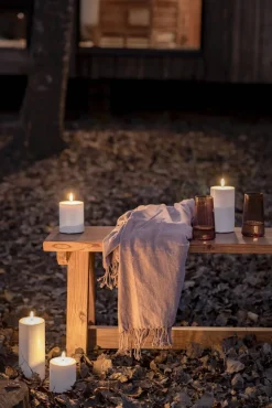 Uyuni LED kynttilä ulkokäyttöön 8,4x15 cm valkoinen