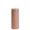 Uyuni LED pöytäkynttilä 7,8x20 cm caramel rustiikki