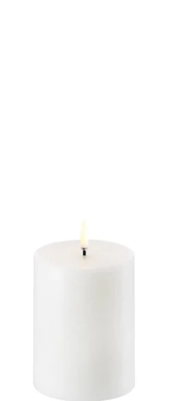 Uyuni LED pöytäkynttilä 7,8x10 cm valkea smooth