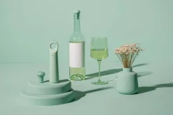 Vacuvin viinipumppu ja korkki Loop Jade