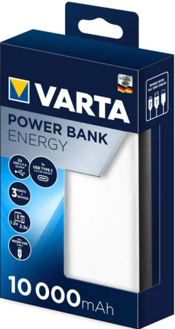 Varta virtapankki 10000mAh valkoinen