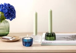 Villeroy & Boch Fleur kynttilänjalka 2 in 1 sininen