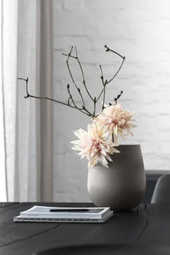 Villeroy&Boch Manufacture Collier vaasi 21x21x23 cm 5,54 L taupe carre