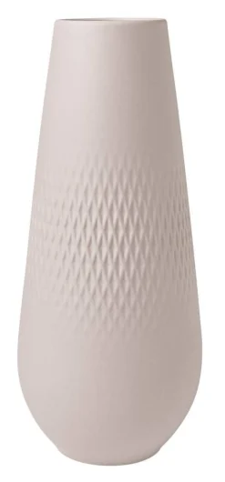Villeroy&Boch Manufacture Collier vaasi 11,5x11,5x26 cm 1,57 L carre beige