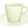 Villeroy&Boch Manufacture Rock kahvikuppi ja alunen valkoinen