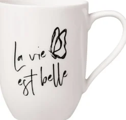Villeroy&Boch Statement muki 11,5x8x10,5cm 0,28l La vie est belle