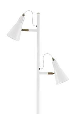 Virvatuli lattiavalaisin Solina 2-os. 155 cm mattavalkoinen