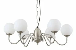 Virvatuli pallokruunuvalaisin Inka sat.kromi matta opalilasi