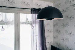 Virvatuli riippuvalaisin Cafe 2 musta/valkoinen