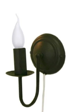 Virvatuli seinävalaisin Alli musta