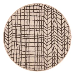 VM-Carpet matto Lastu ø 133 cm 5 ruskea