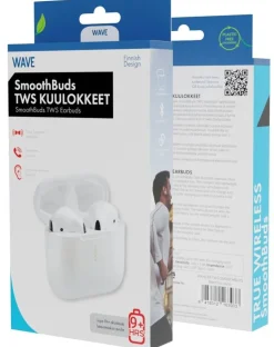 Wave nappikuulokkeet SmoothBuds TWS Bluetooth valkoinen