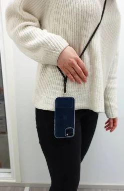 Wave puhelimen kaulanauha musta