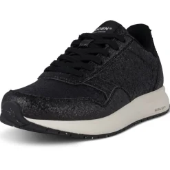 Woden sneakerit Nicoline Glitter Black
