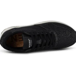 Woden sneakerit Nicoline Glitter Black