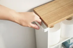 Yamazaki kapea hyllykkö pyörillä Tower valkoinen