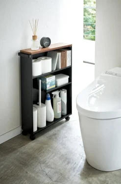 Yamazaki kapea hyllykkö pyörillä Tower musta