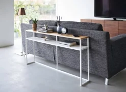 Yamazaki konsolipöytä Tower hyllyllä valkoinen