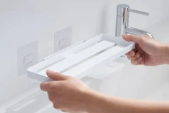 Yamazaki kylpyhuoneen hylly Tower valkoinen