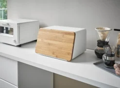 Yamazaki leipälaatikko + irtokansi Tower valkoinen