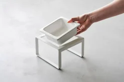 Yamazaki lemmikin ruokakuppi Tower valkoinen