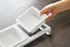 Yamazaki lemmikinruokakupit 2-os. valkoinen