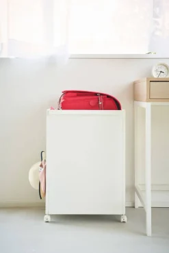 Yamazaki säilytysvaunu Tower 2 tasoa valkoinen