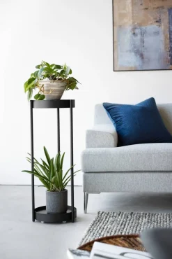 Yamazaki sivupöytä Tower pyörillä musta