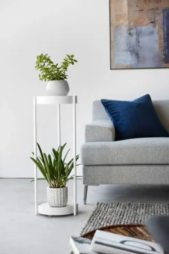 Yamazaki sivupöytä Tower pyörillä valkoinen