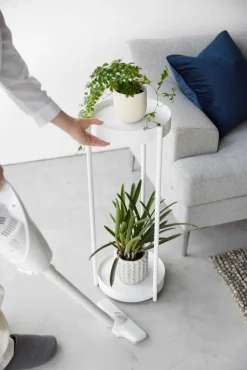 Yamazaki sivupöytä Tower pyörillä valkoinen