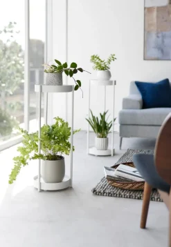 Yamazaki sivupöytä Tower pyörillä valkoinen