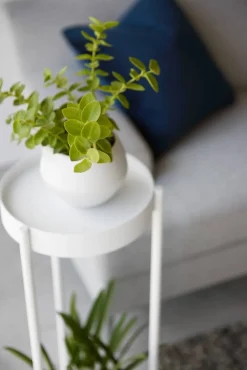 Yamazaki sivupöytä Tower pyörillä valkoinen