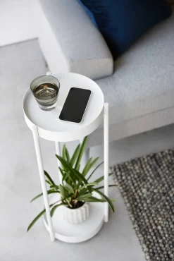 Yamazaki sivupöytä Tower pyörillä valkoinen